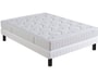 Ensemble 2 personnes EPEDA Lit Flaura 140x190 pieds wenge