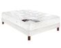 Ensemble 1 personne EPEDA Lit Simella 90x190 pieds merisier
