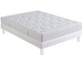 Ensemble 2 personnes BULTEX Lit Vivalto 140x190 pieds blanc