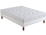 Ensemble 2 personnes BULTEX Lit Vivalto 160x200 pieds merisier