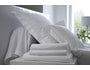Parure de lit housse de couette LIGNE UBALDI Parure 240x220 blanc taie oreiller 65