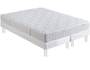 Ensemble 2 personnes BULTEX Lit Livanto 180x200 pieds blanc