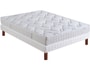 Ensemble 2 personnes BULTEX Lit Foudre 160x200 pieds merisier