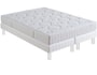 Ensemble 2 personnes BULTEX Lit Vivalto 180x200 pieds blanc
