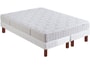 Ensemble 2 personnes BULTEX Lit Livanto 180x200 pieds merisier