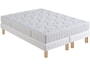 Ensemble 2 personnes BULTEX Lit Vivalto 180x200 pieds naturel