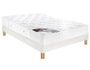 Ensemble 2 personnes EPEDA Lit Idoine 140x190 pieds naturel