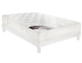Ensemble 2 personnes EPEDA Lit Sybilline 140x190 pieds blanc