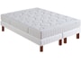 Ensemble 2 personnes BULTEX Lit Vivalto 180x200 pieds merisier