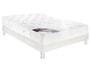 Ensemble 2 personnes EPEDA Lit Idoine 140x190 pieds blanc