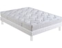 Ensemble 2 personnes BULTEX Lit Foudre 140x190 pieds blanc