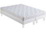 Ensemble 2 personnes BULTEX Lit Ovni 180x200 pieds blanc