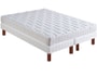Ensemble 2 personnes BULTEX Lit Ovni 180x200 pieds merisier