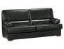 Canap� cuir LIGNE UBALDI ALESSANDRA 2 places noir