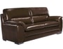 Canap� cuir LIGNE UBALDI CHIANTI 2 places chocolat