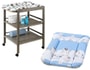 Meuble � langer GEUTHER Clarissa gris+matelas langer zebres