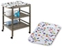 Meuble � langer GEUTHER Clarissa gris+matelas langer bouton