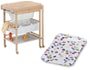 Table � langer baignoire GEUTHER Hanna naturel+matelas boutons