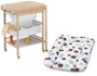 Table � langer baignoire GEUTHER Hanna naturel+Matelas pois