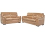 Salon cuir LIGNE UBALDI Pack Chianti 3+2 places beige