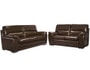 Salon cuir LIGNE UBALDI Pack Chianti 3+2 places chocolat