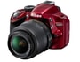 Appareil photo num�rique reflex NIKON D3200 rouge + AF-S DX 18-55 VR