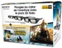 Lunettes 3D SONY Pack TDG-BR250 x3 + film Tintin 3D
