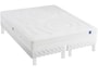 Ensemble 2 personnes MERINOS Lit Talca 180x200 pieds blanc
