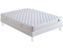 Ensemble 2 personnes MERINOS Lit Limo 140x190 pieds blanc