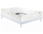Ensemble 2 personnes EPEDA Lit Handa 140x190 pieds blanc