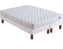 Ensemble 2 personnes MERINOS Lit Limo 180X200 pieds merisier
