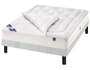 Ensemble 2 personnes MERINOS Lit Asmara+ 140x190 pieds wenge