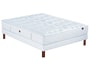 Ensemble 1 personne EPEDA Lit Nikao 90x190 pieds merisier