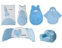 Ensemble literie b�b� BABYCALIN naiss ete lit 70x140 Barbapapa bleu