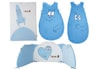 Ensemble literie b�b� BABYCALIN Pack ete 70x140 Barbapapa bleu