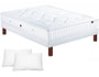 Ensemble 2 personnes EPEDA Lit Seto 140 x 190 pieds merisier