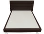 Lit d�co UB DESIGN Chatel 140x190 + tdl Limone 160cm PU chocolat