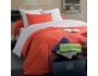 Parure de lit housse de couette HACOT et COLOMBIER Easy clip hdc 240x220+2 to 63x63 blanc/corail