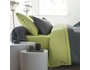Parure de lit housse de couette HACOT et COLOMBIER Easy clip hdc 240x220+2 to 63x63 gris/zeste
