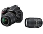 Appareil photo num�rique reflex NIKON D3200 + AF-S DX 18-55mm VR + 55-300mm VR