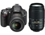 Appareil photo num�rique reflex NIKON D5200 + AF-S DX 18-55mm VR + 55-300mm VR