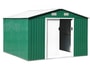 Abri de jardin m�tal LAMS 772824 vert et blanc 11m2