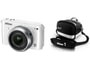 Appareil photo Hybride NIKON 1 S1 blanc + 11-27,5 mm + 30-110 mm avec housse