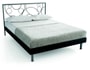 Lit d�co RESISTUB Lit Amira Somico 140x190 gris/anthracite