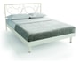 Lit d�co RESISTUB Lit Amira Somico 160x200 blanc/blanc