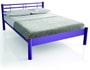 Lit d�co RESISTUB Lit Oslo 160x200 col lilas/hetre naturel