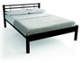 Lit d�co RESISTUB Lit Oslo 140x190 col chocolat/hetre naturel