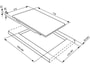 Plaque gaz SMEG P705VT