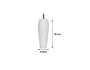Jeu de pieds Olive MRG Olive 15 cm laque blanc