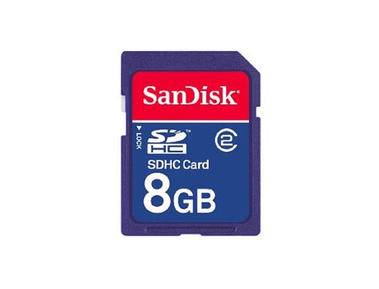 Carte m�moire  8 Go SANDISK SDHC 8 Go Standard
